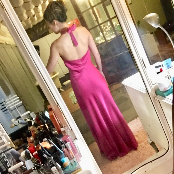 BCBGMaxAzria Dresses & Skirts - Bcbgmaxazria fuschia gown maxi dress prom formal